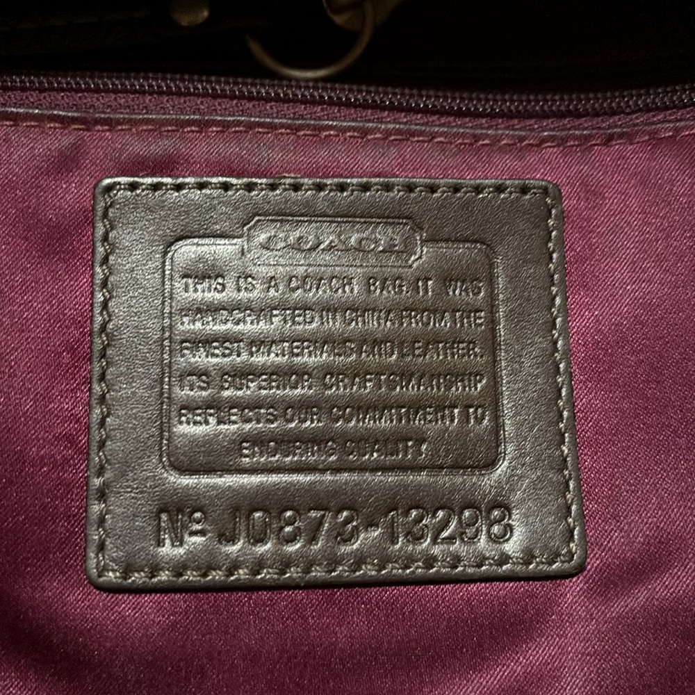 Vintage Brown and Tan Coach Shoulder bag - Picture 8 of 12